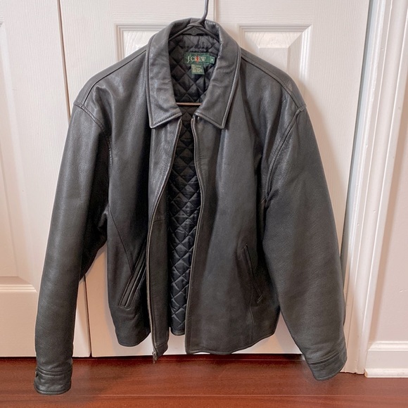 J. Crew Other - Vintage J. Crew 100% leather jacket.